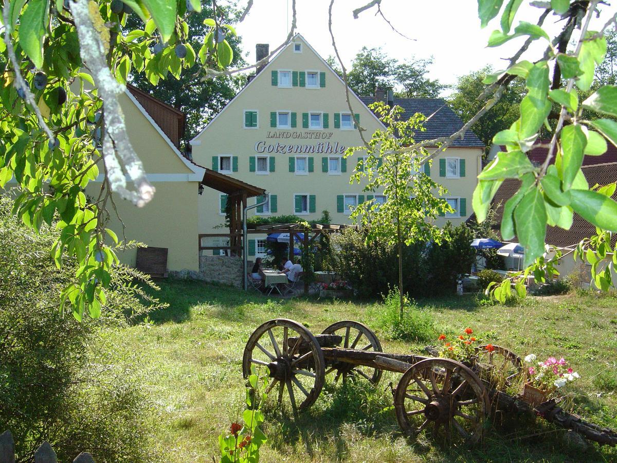 Landgasthof Gotzenmuhle Otel Lichtenau  Dış mekan fotoğraf